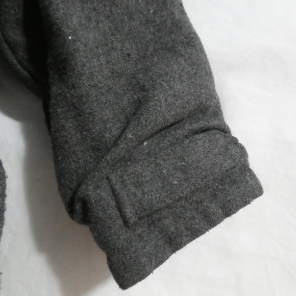 BIG CHILL | size 4 | Reversible Charcoal Hooded Toggle and Zip-Up Coat | GUC - Picture 14 of 16